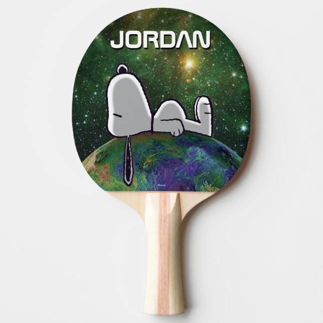 Jordnötter | Snoopy Spaced out Pingisracket (Framsidan)