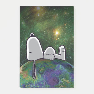 Jordnötter Snoopy Spaced out Post-it Block