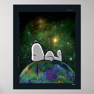 Jordnötter   Snoopy Spaced out Poster