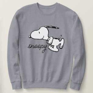 Jordnötter Snoopy Springa Lång Ärmad Tröja
