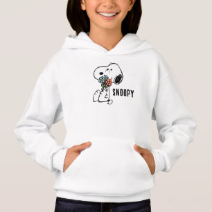 Jordnötter   Snoopy Stop & Smell the Flowers T Shirt