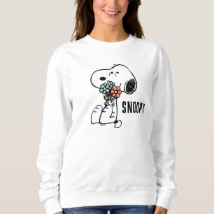 Jordnötter Snoopy Stop & Smell the Flowers T Shirt