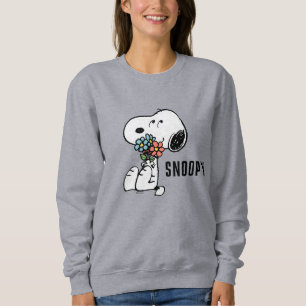 Jordnötter   Snoopy Stop & Smell the Flowers T Shirt