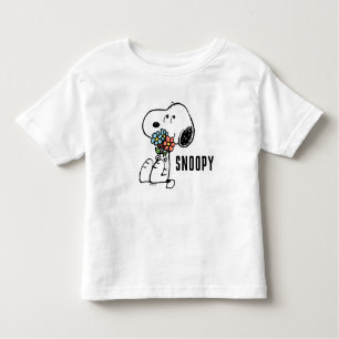 Jordnötter Snoopy Stop & Smell the Flowers T Shirt
