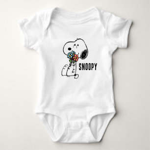Jordnötter   Snoopy Stop & Smell the Flowers T Shirt