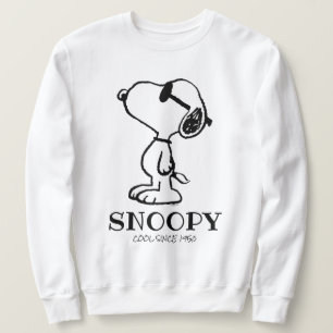 Jordnötter   Snoopy Sunglasses Ponder Lång Ärmad Tröja