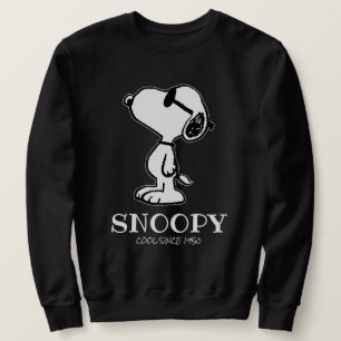 Jordnötter Snoopy Sunglasses Ponder Lång Ärmad Tröja