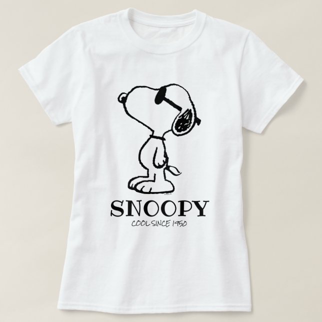 Jordnötter | Snoopy Sunglasses Ponder T Shirt (Design framsida)