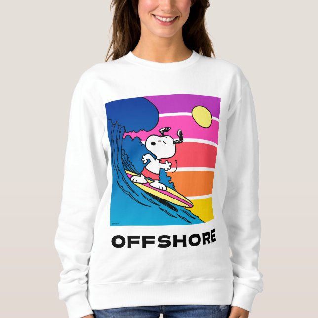 Jordnötter | Snoopy Surfing T Shirt (Framsida)
