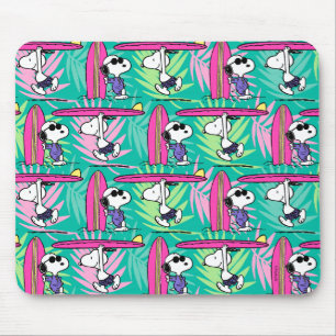 Jordnötter Snoopy Teal Surfa Mönster Musmatta