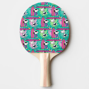 Jordnötter   Snoopy Teal Surfa Mönster Pingisracket