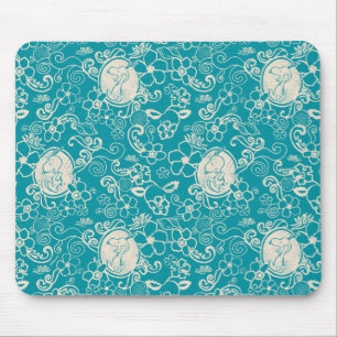 Jordnötter Snoopy Teal Tropical Beach Mönster Musmatta