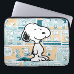 Jordnötter | Snoopy Tecknad Mönster Laptop Fodral<br><div class="desc">Snoopy är Charlie Browns älskvärda beagle i tecknaden Peanuts av Charles M. Schulz. Kolla in den här söta skaldjursdesignen med Snoopy på en tecknad strimma mönster.</div>
