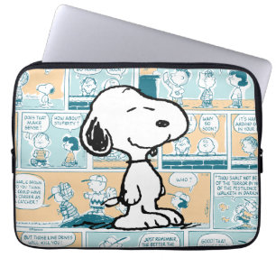 Jordnötter Snoopy Tecknad Mönster Laptop Fodral