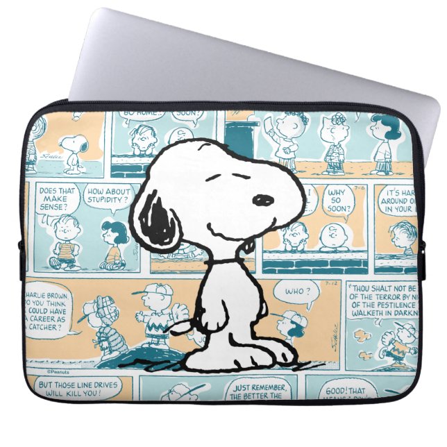 Jordnötter | Snoopy Tecknad Mönster Laptop Fodral (Framsidan)