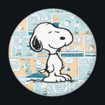 Jordnötter | Snoopy Tecknad Mönster Magnet<br><div class="desc">Snoopy är Charlie Browns älskvärda beagle i tecknaden Peanuts av Charles M. Schulz. Kolla in den här söta skaldjursdesignen med Snoopy på en tecknad strimma mönster.</div>