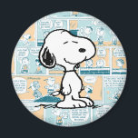 Jordnötter | Snoopy Tecknad Mönster Magnet<br><div class="desc">Snoopy är Charlie Browns älskvärda beagle i tecknaden Peanuts av Charles M. Schulz. Kolla in den här söta skaldjursdesignen med Snoopy på en tecknad strimma mönster.</div>