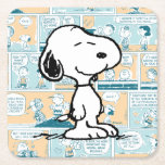 Jordnötter | Snoopy Tecknad Mönster Underlägg Papper Kvadrat<br><div class="desc">Snoopy är Charlie Browns älskvärda beagle i tecknaden Peanuts av Charles M. Schulz. Kolla in den här söta skaldjursdesignen med Snoopy på en tecknad strimma mönster.</div>
