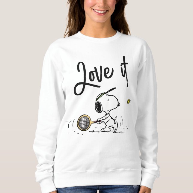 Jordnötter | Snoopy Tennis Player T Shirt (Framsida)