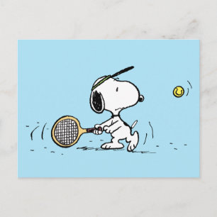 Jordnötter Snoopy Tennis Player Vykort