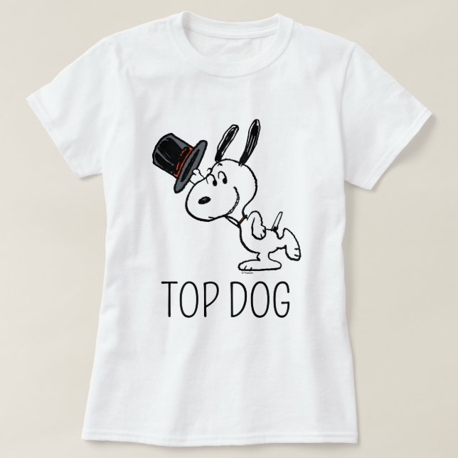 Jordnötter | Snoopy Top hat Dance T Shirt (Design framsida)
