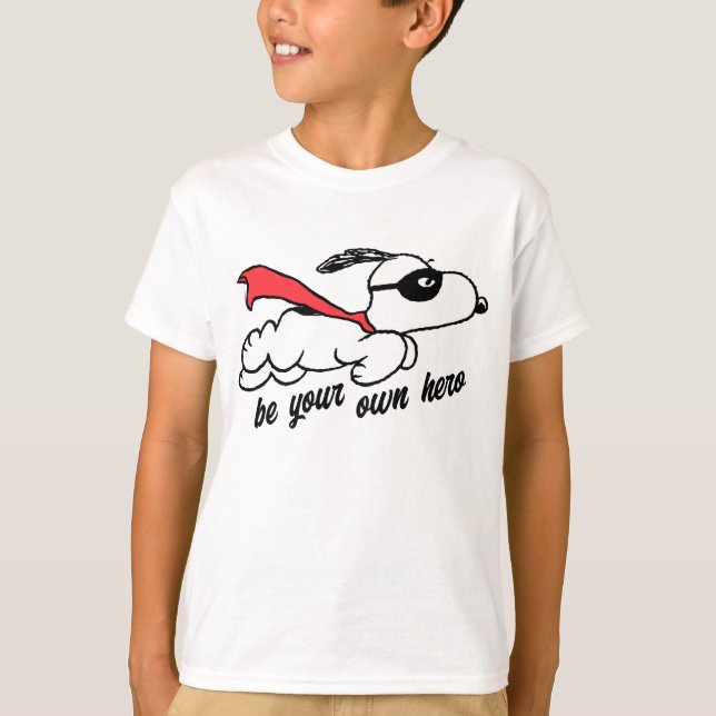 Jordnötter | Snoopy Toppen Hero T Shirt (Framsida)