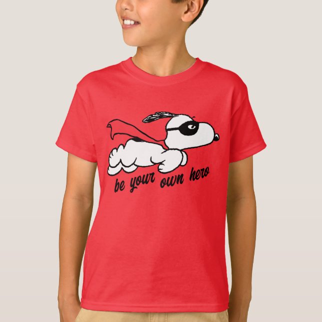Jordnötter | Snoopy Toppen Hero T Shirt (Framsida)