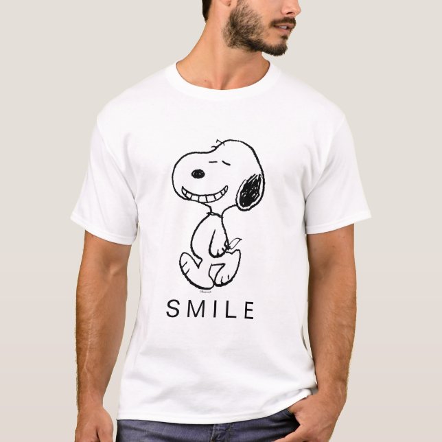 Jordnötter | Snoopy Toppen Smile T Shirt (Framsida)