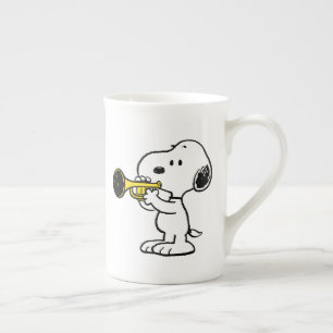 Jordnötter Snoopy Trumpet Player Benporslin Mugg