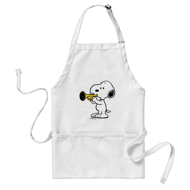 Jordnötter | Snoopy Trumpet Player Förkläde (Framsidan)