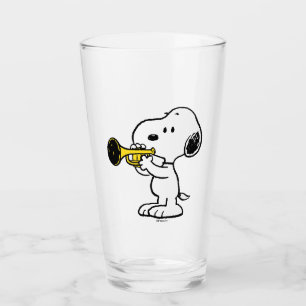 Jordnötter   Snoopy Trumpet Player Glaskopp