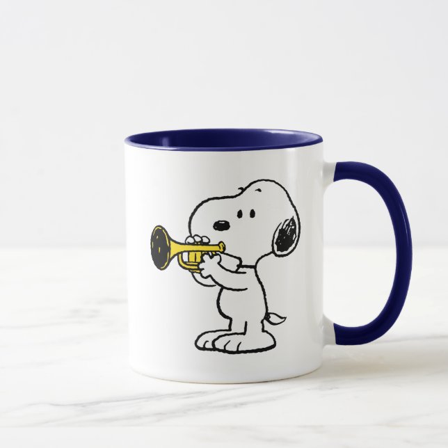 Jordnötter | Snoopy Trumpet Player Mugg (Höger)