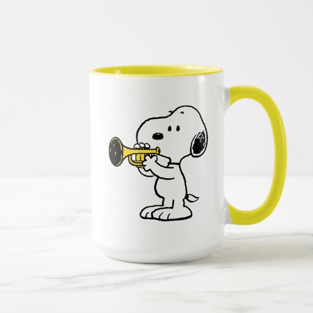 Jordnötter | Snoopy Trumpet Player Mugg (Höger)