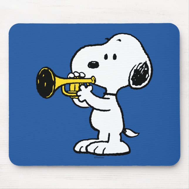 Jordnötter | Snoopy Trumpet Player Musmatta (Framsidan)