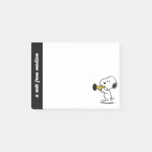 Jordnötter Snoopy Trumpet Player Post-it Block