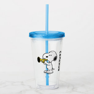 Jordnötter   Snoopy Trumpet Player Take Away Mugg