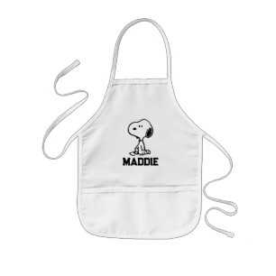 Jordnötter Snoopy Turns Lägg till ditt namn Barnförkläde