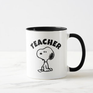 Jordnötter Snoopy Turns Teacher Mugg