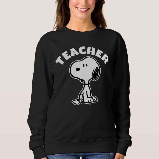 Jordnötter | Snoopy Turns Teacher T Shirt (Framsida)