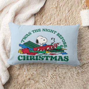 Jordnötter   Snoopy 'Twas the Night Före jul Lumbarkudde