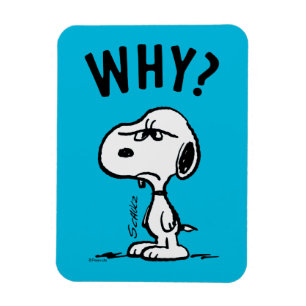 Jordnötter   Snoopy undrar varför? Magnet
