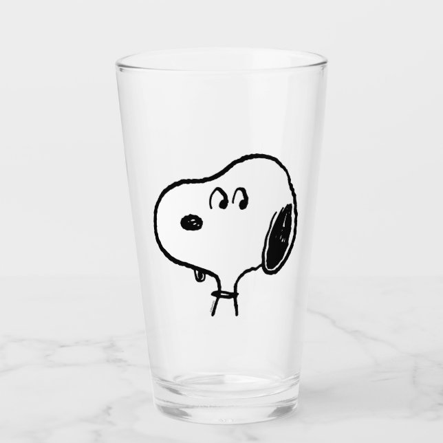 Jordnötter | Snoopy-utseende Glaskopp (Framsida)