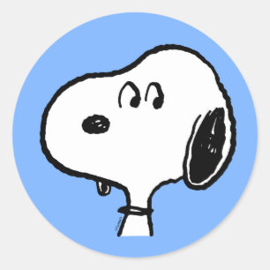 Jordnötter   Snoopy-utseende Runt Klistermärke