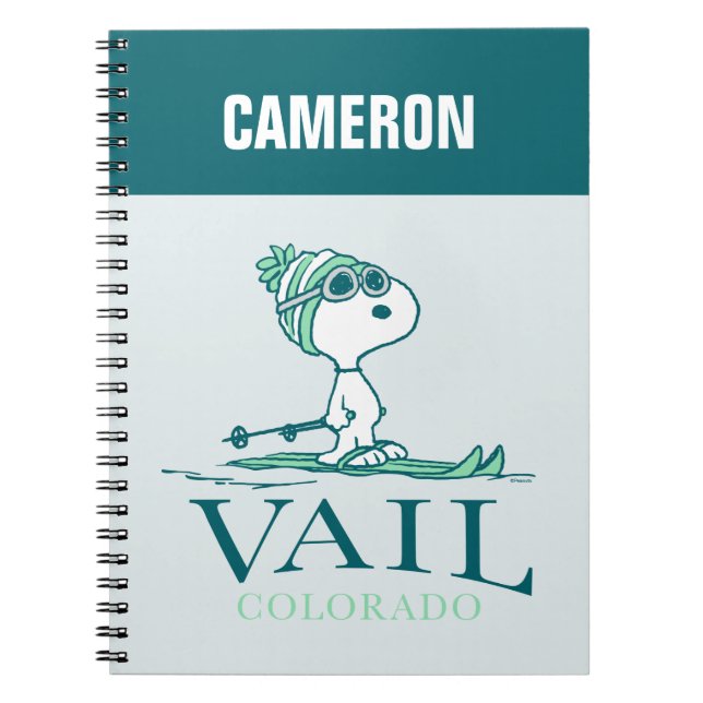 Jordnötter | Snoopy Vail Colorado Anteckningsbok (Framsidan)