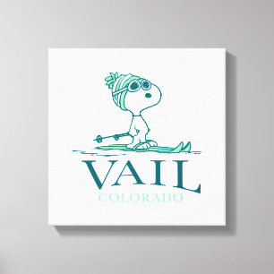 Jordnötter   Snoopy Vail Colorado Canvastryck
