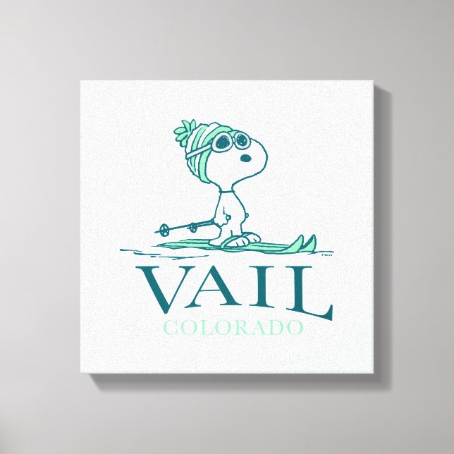 Jordnötter | Snoopy Vail Colorado Canvastryck (Framsida)