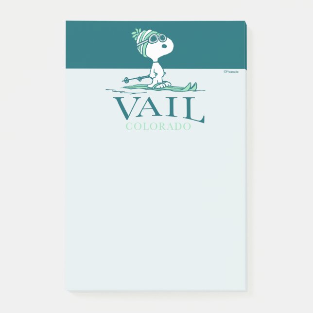 Jordnötter | Snoopy Vail Colorado Post-it Block (Framsida)