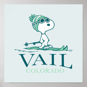 Jordnötter   Snoopy Vail Colorado Poster