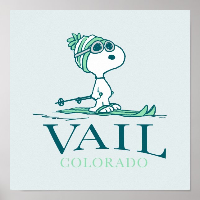 Jordnötter | Snoopy Vail Colorado Poster (Framsidan)