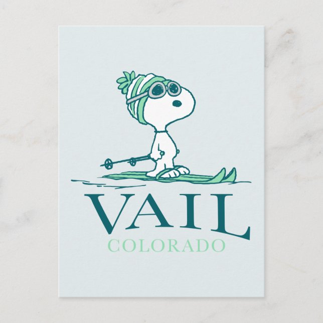 Jordnötter | Snoopy Vail Colorado Vykort (Framsida)
